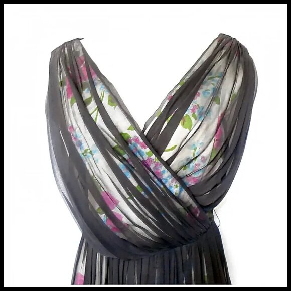 Vintage Formal Iconic 50s Dress Fit & Flare Evening Party Cocktail - Picture 4 of 14